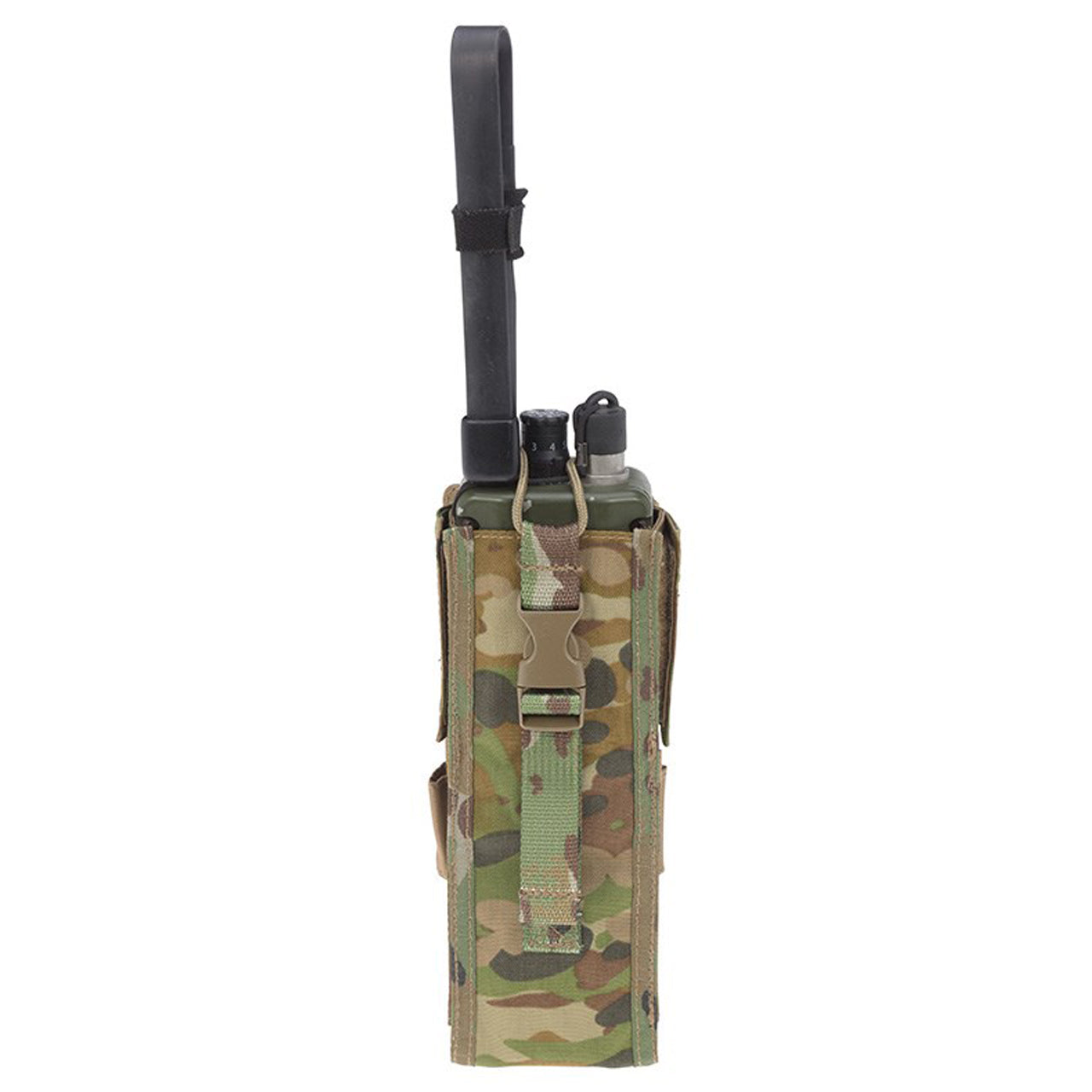 This pouch has been designed to fit the in service Harris 152 Radio with GPS module.&nbsp;  The drop down feature of this pouch gives quick&nbsp;access to the screen and control panel of the radio without the need to remove the radio. www.moralepatches.com.au