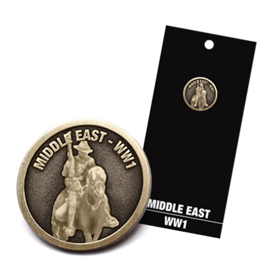 Introducing our stunning Middle East Campaign Lapel Pin, a must-have accessory for history enthusiasts and collectors alike. www.moralepatches.com.au