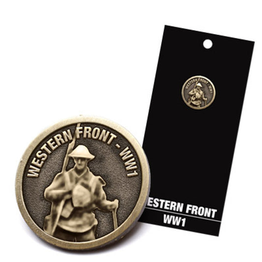 Introducing our Brass Lapel Pin, a tribute to the brave Australian soldiers who fought on the Western Front during World War 1. This lapel pin serves as a powerful reminder of their sacrifice and the significant place they hold in our nation's history. www.moralepatches.com.au