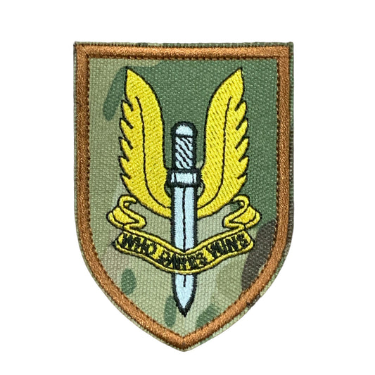 Take on new challenges and embrace the daring spirit of the British SAS with "Who Dares Wins" Patch Hook &amp; Loop. This powerful motto has been embraced by eleven elite special forces units worldwide, and now you can embody it in your own organization or project. www.moralepatches.com.au