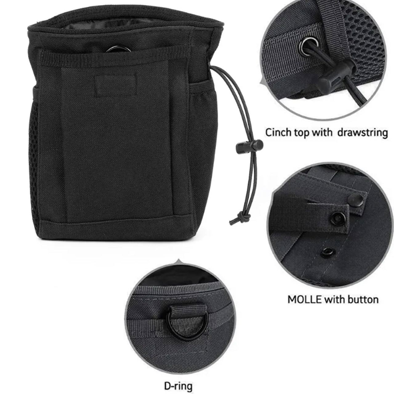 Be prepared when it matters the most with the Deluxe Expandable Dump Pouch Black! This convenient, expandable dump pouch supplies extra storage space in the most intense conditions. www.moralepatches.com.au