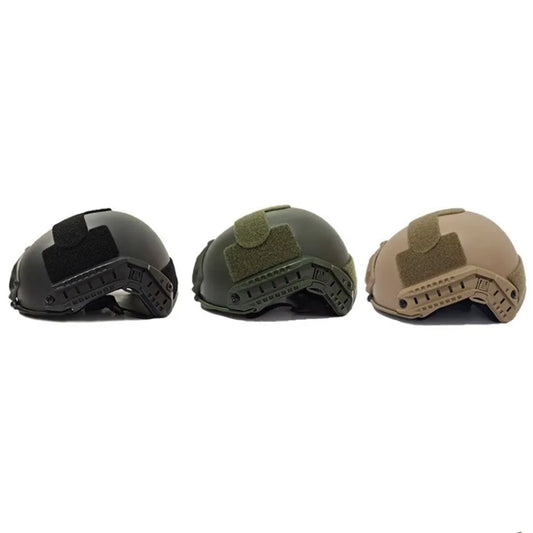 Crafted with durable plastic and foam padding, this injection-molded Fast Helmet is ready for any mission! Attach signs and lights easily with its Velcro fasteners, and the NVG equipment compatible design is ready for any environment. www.moralepatches.com.au