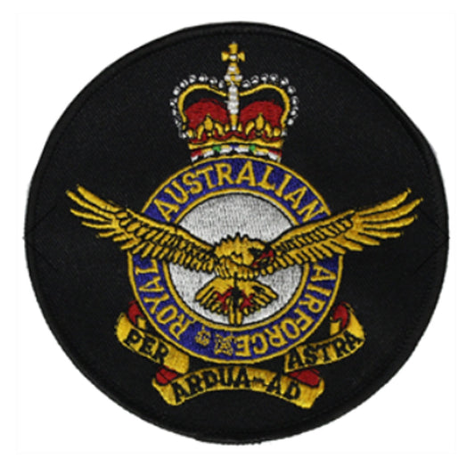 RAAF Crest Round Patch 10.5cm www.moralepatches.com.au