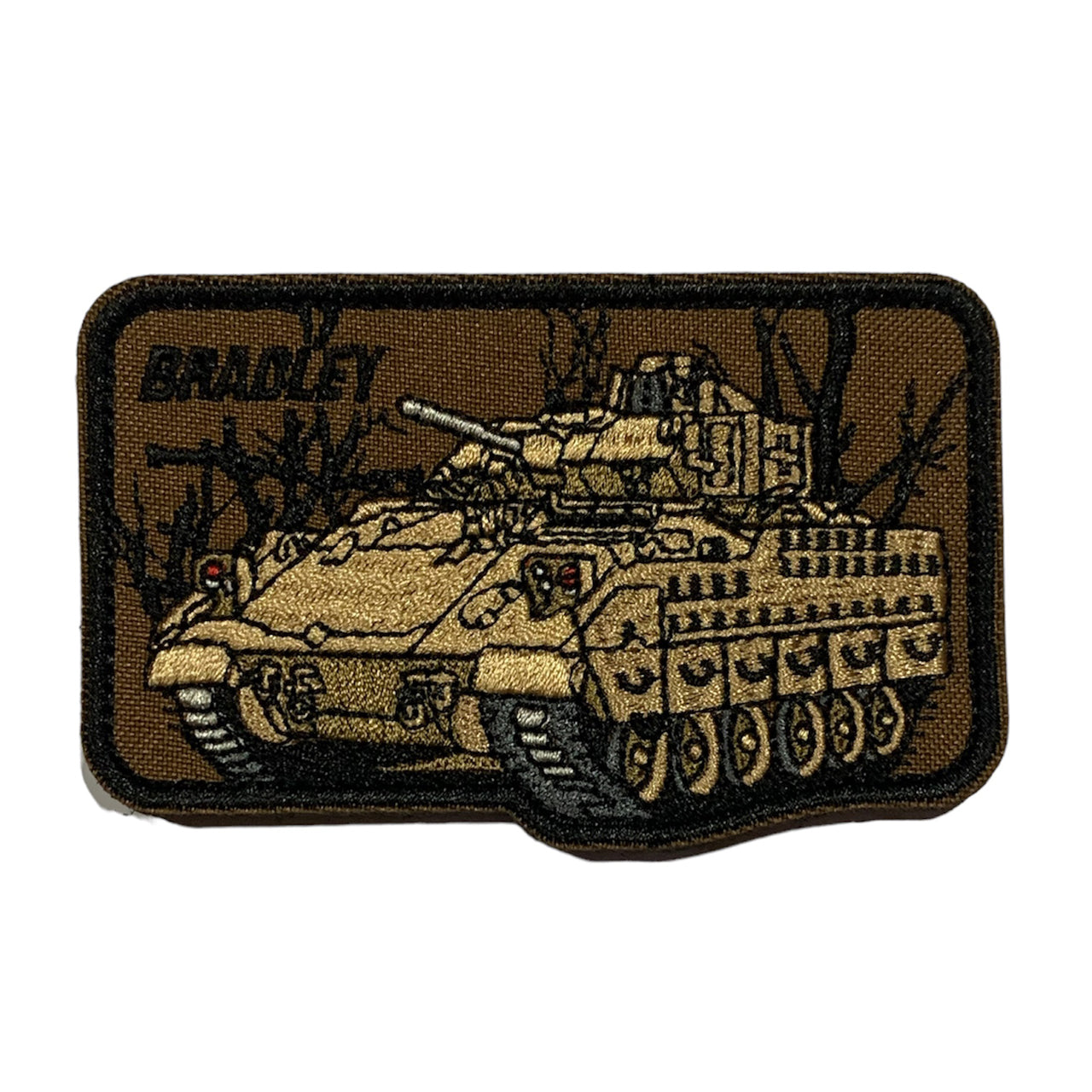 The Bradley is the ultimate solution for transporting infantry or scouts, providing superior armor protection and powerful covering fire to suppress enemy troops and armoured vehicles. www.moralepatches.com.au