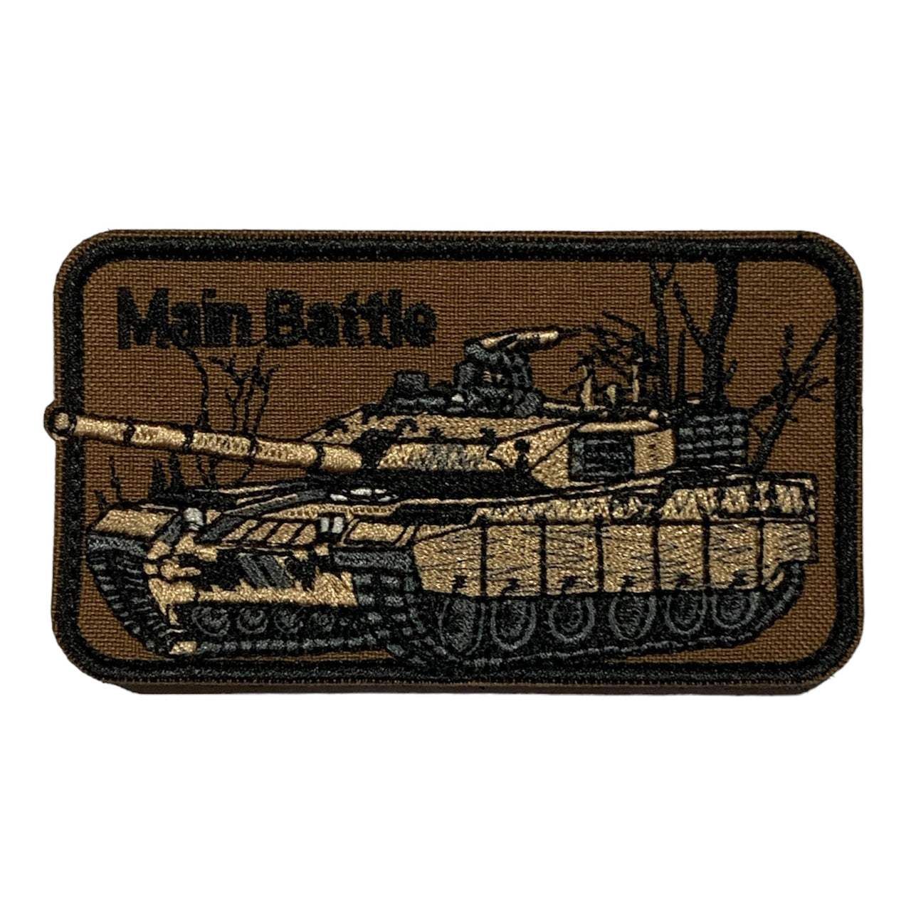 Armour Series - Tank 4 MBT With Background Embroidery Morale Patch Hoo ...