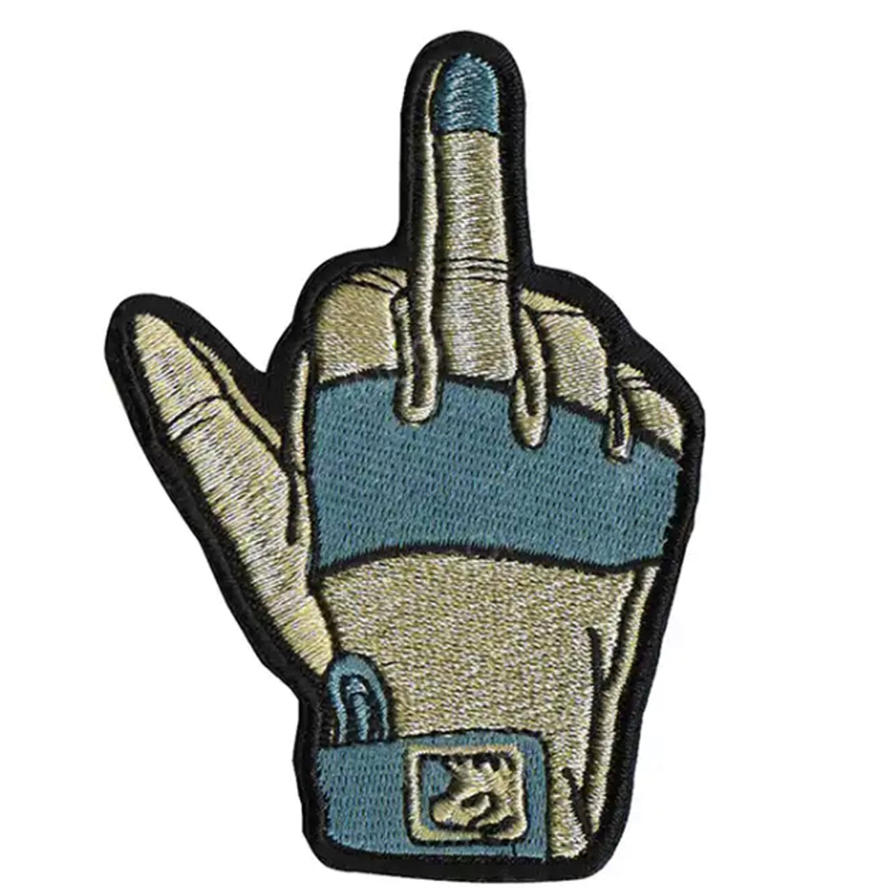 The Finger Patch Iron On 9x6cm www.moralepatches.com.au