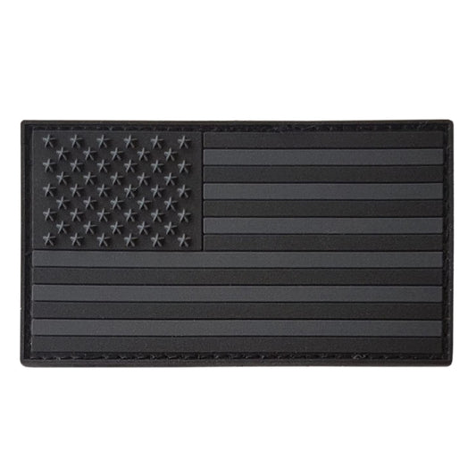 USA Flag Black PVC Patch Velcro backed Armband Army Combat Badge Full Colour. Great for attaching to your field gear, jackets, shirts, pants, jeans, hats or even create your own patch board. Size: 8x5cm www.moralepatches.com.au