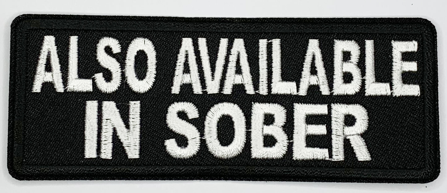 Also available in sober Iron On Patch. Great for attaching to your jackets, shirts, pants, jeans, hats.  Size: 10.4X4cm