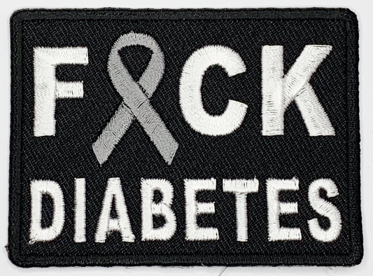 FCK Diabetes Gray Ribbon Patch