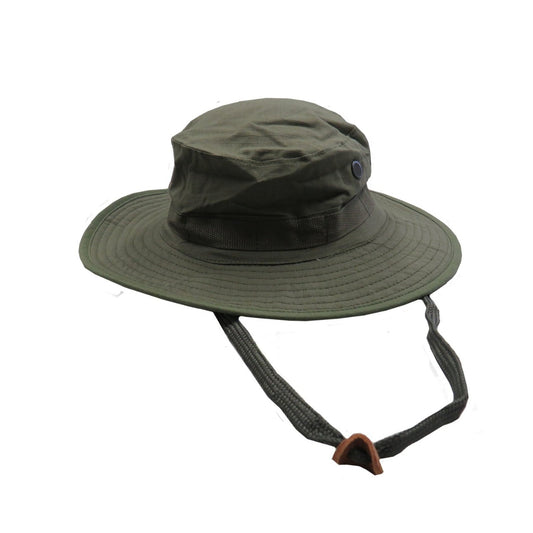 Made of breathable canvas fabric  Heavy duty drawstring  Wide double layer brim  4x copper mesh eyelets  Small - 55/56cm  Medium - 57/58cm  Large - 59/60cm  Xlarge - 61/62cm  XXlarge - 63/64cm