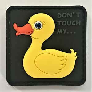 Tactical Rubber Duck PVC Patch Yellow, Velcro backed Badge. Great for attaching to your field gear, jackets, shirts, pants, jeans, hats or even create your own patch board.  Size: 5x5cm