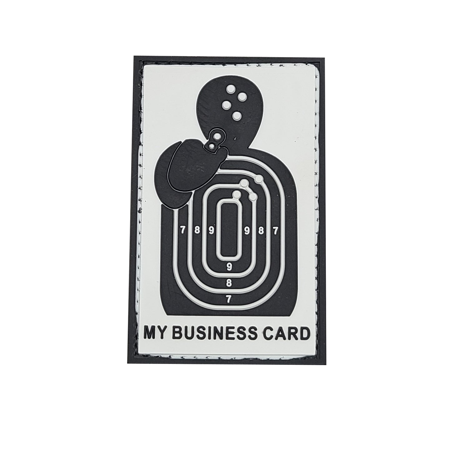 My Business Card PVC Patch, Velcro backed Badge. Great for attaching to your field gear, jackets, shirts, pants, jeans, hats or even create your own patch board.  Size: 5.3x8.5cm