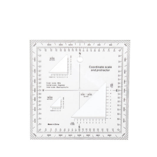 Can Be Used With The Military Grade Reference System (MGRS), Universal Transverse Mercator (UTM), United States National Grid (USNG), And Other Metric Based Coordinate Systems Triangular Cut-Outs Are Designed To Be Used With A Map In Scales Of 1:25,000, 1:50,000, 1:100,000, Or 1:250,000