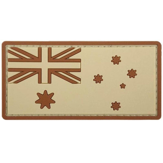 Australian Flag PVC Patch Light Tan