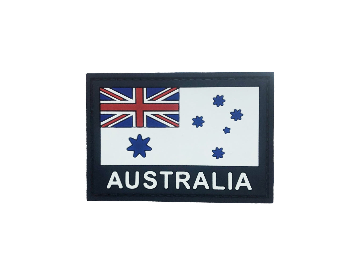 Australian Flag PVC Patch White