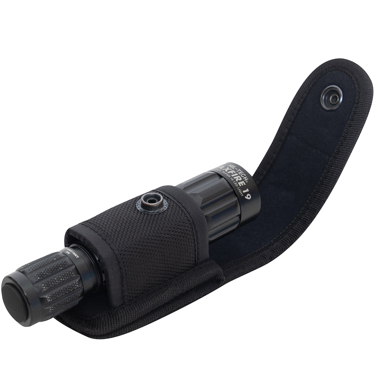 Easily add a flashlight onto your duty belt with our Enhanced Universal Flashlight Holder. www.moralepatches.com.au