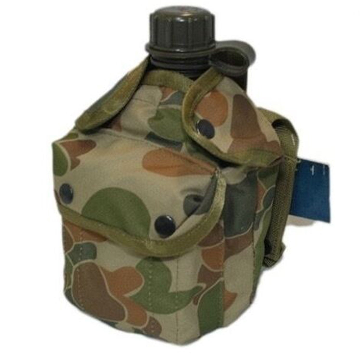 Perfect for military, cadets, outdoor events, emergency services, sporting events and camping  The canteen is BPA free and the canteen pouch has a fleece lining in the main compartment plus a front pocket which you can put your hexamine stove in  Nylon webbing  PALS friendly  Heavy duty 900D 2 coats PU fabric  3 drainage eyelets