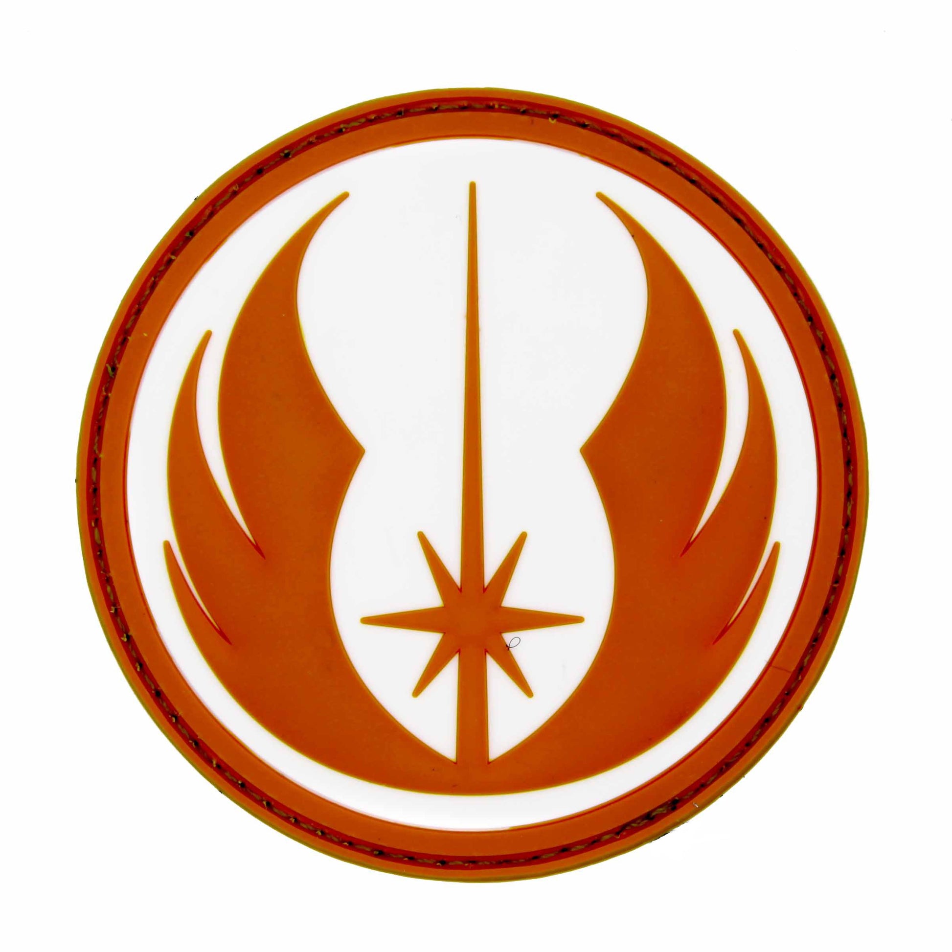 Jedi Order PVC Patch, Velcro backed Badge. Great for attaching to your field gear, jackets, shirts, pants, jeans, hats or even create your own patch board.  Size: 6cm