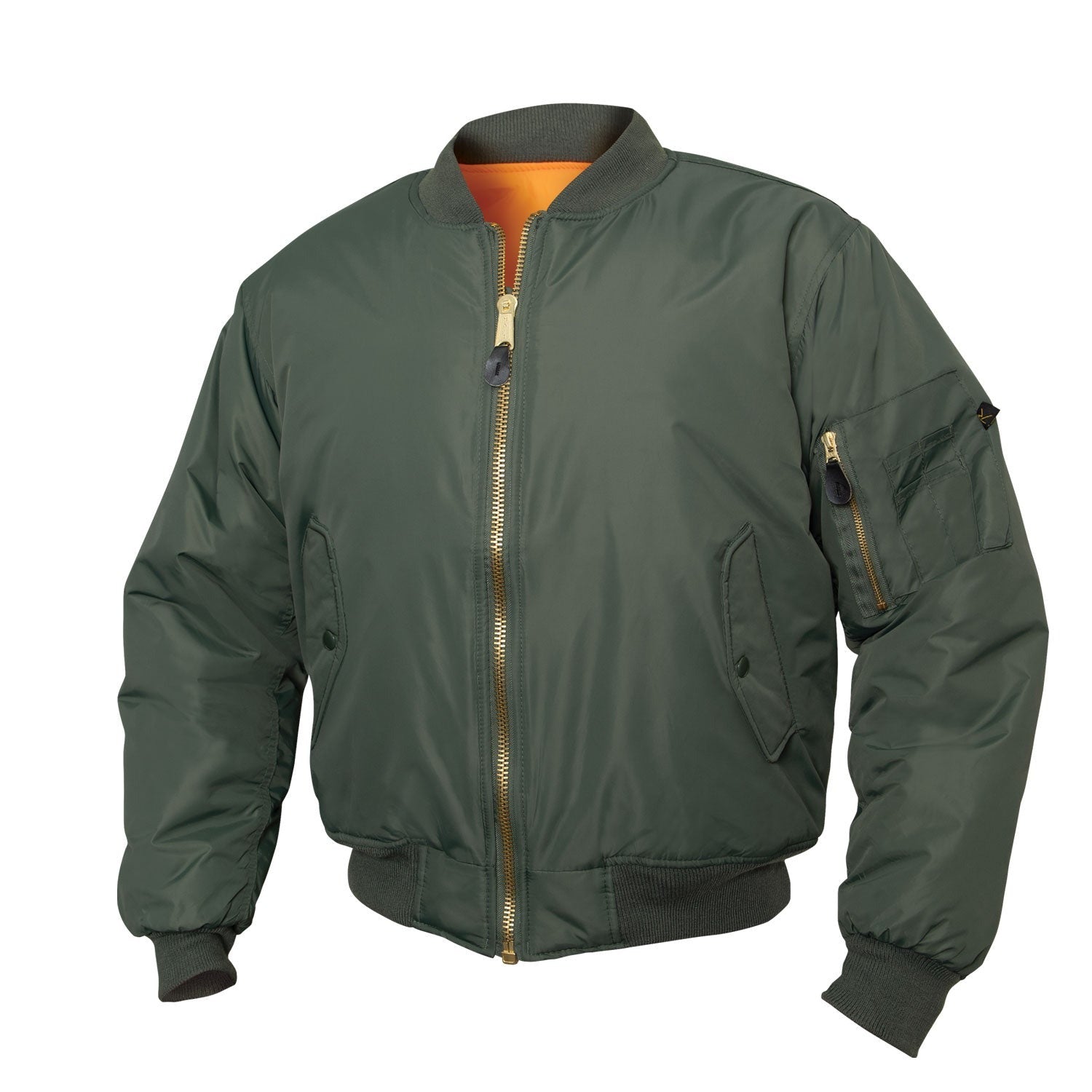 Green jacket orange on sale lining