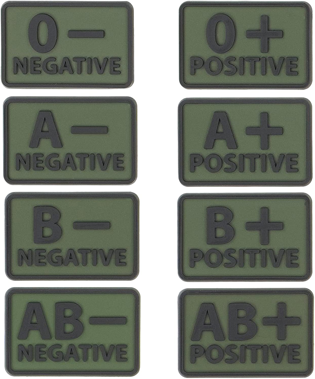 BLOOD TYPE PVC Patch OD Green