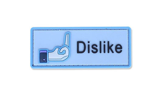 DISLIKE PVC Patch Blue