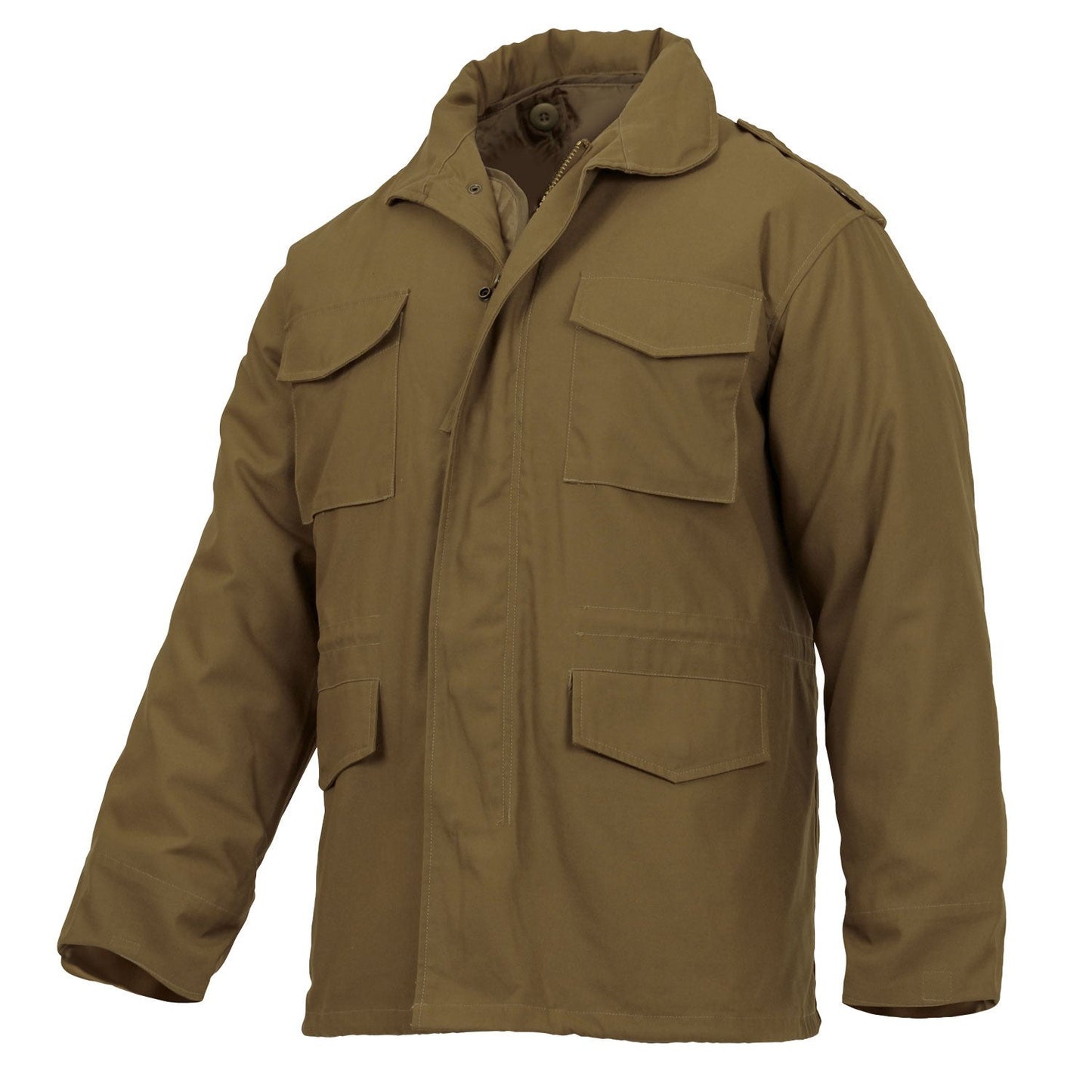 The M-65 Field Jacket from Rothco was made to military specifications (The M-65 was implemented by the U.S. Army and  US Marine Corps in 1965) and is designed to provide unparalleled warmth, durability, and comfort in any cold weather condition.
