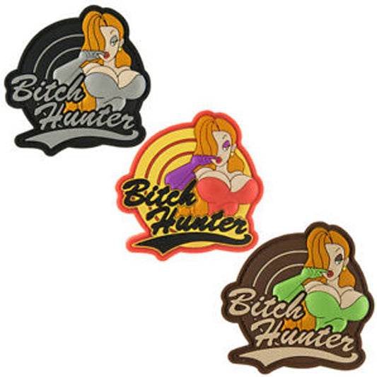 3D Bitch Hunter PVC Patches Set of 3