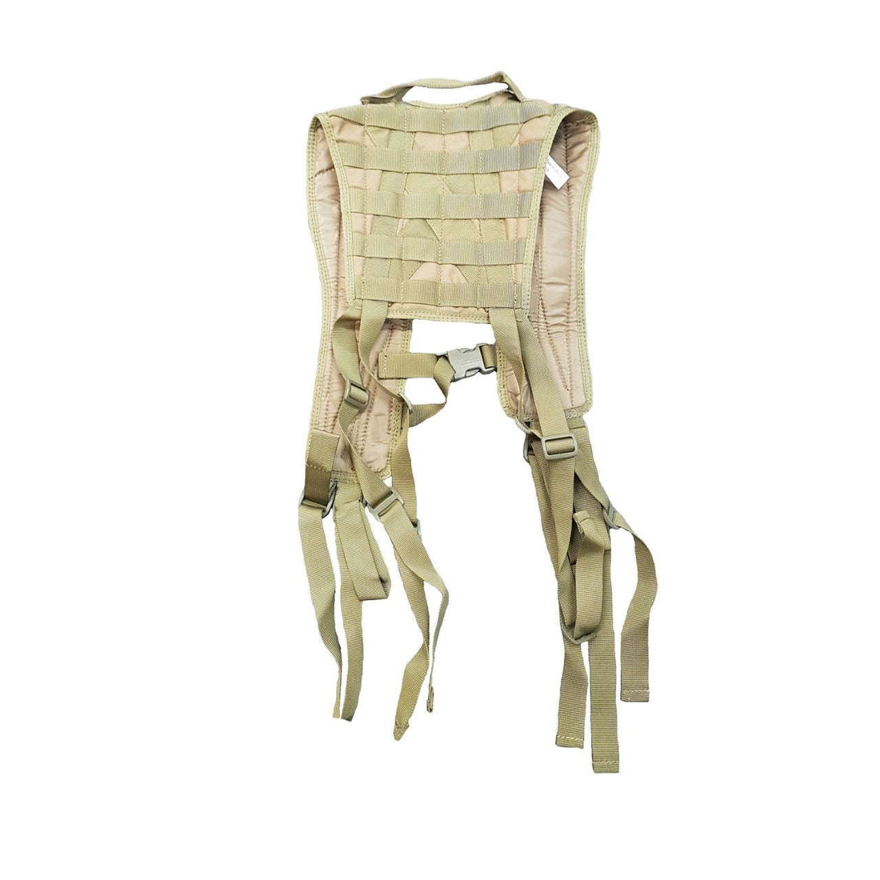 The 8 point harness is suitable for all outdoor activities, camping and military needs  900D double PU coated fabric, this harness is designed to last while maintaining ultimate comfort throughout use  The 8 point harness also has 2 attachment points on the front and 4 attachment points on the back as well as modular hydration attachment and drag handles