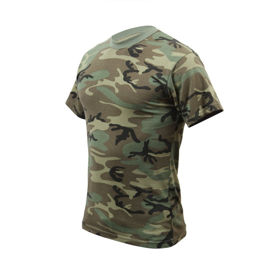 Who doesn't love camo? Rothco's Vintage Camo T-Shirts feature a super soft, washed Cotton / Polyester material for an authentic vintage feel.   Super Soft Washed Cotton Polyester Material Vintage Look And Feel Camouflage Shirt Great For Screen Printing - Check Out Our Specification Tab For Instructions On How To Screen Print On Camouflage Tagless Label For Added Comfort
