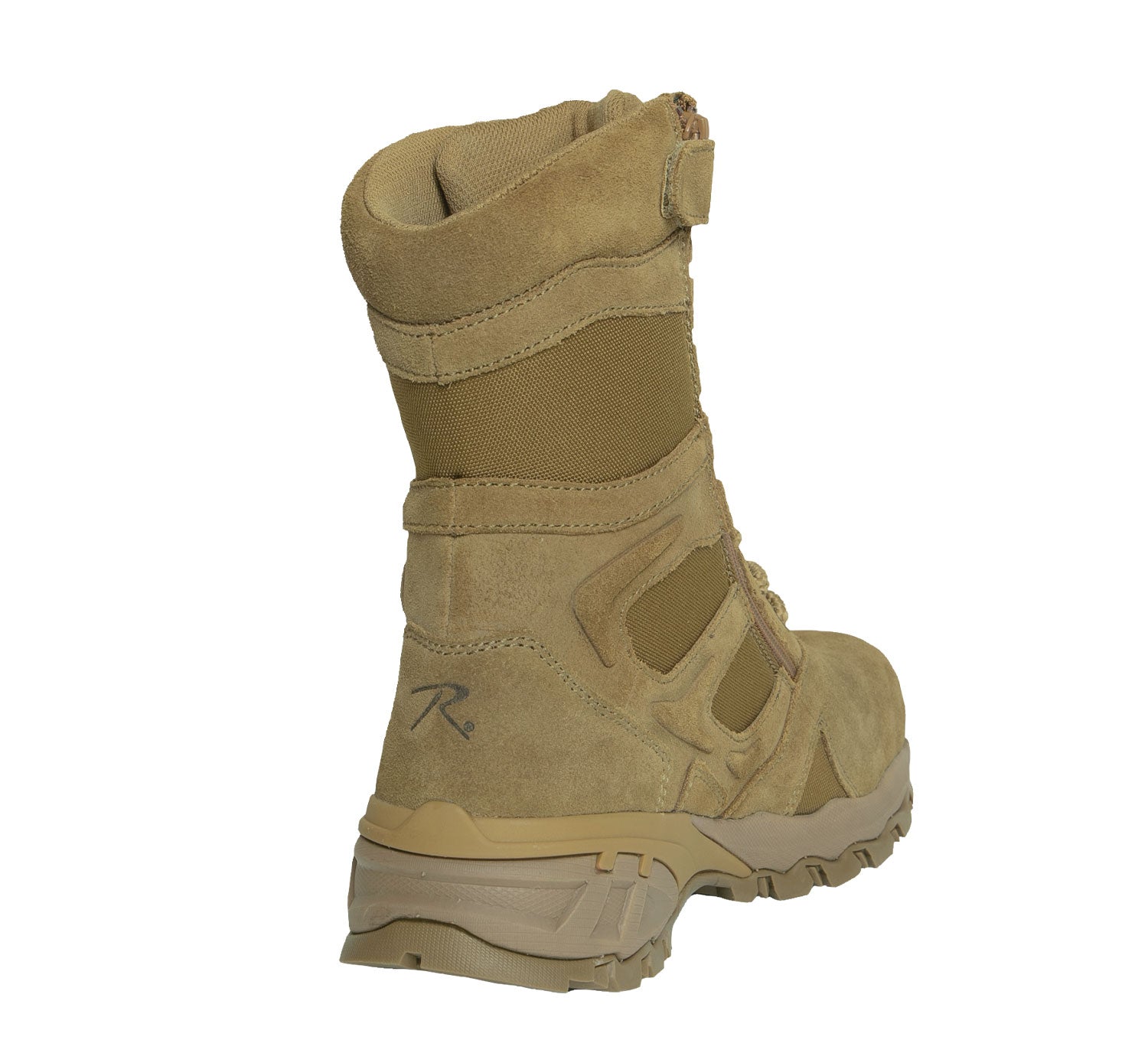 Rothco 8" Forced Entry Composite Toe AR 670-1 Coyote Brown Tactical Boot features a durable a non-metallic composite toe and shank. www.moralepatches.com.au