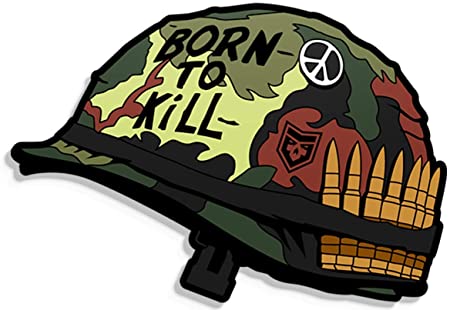 Born to Kill Helmet PVC Patch Camo