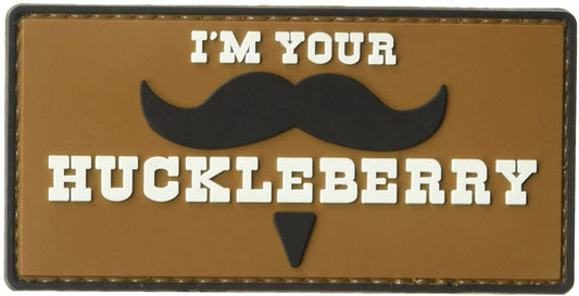 I am your Huckleberry PVC Patch, Velcro backed Badge. Great for attaching to your field gear, jackets, shirts, pants, jeans, hats or even create your own patch board.  Size: 10x5cm