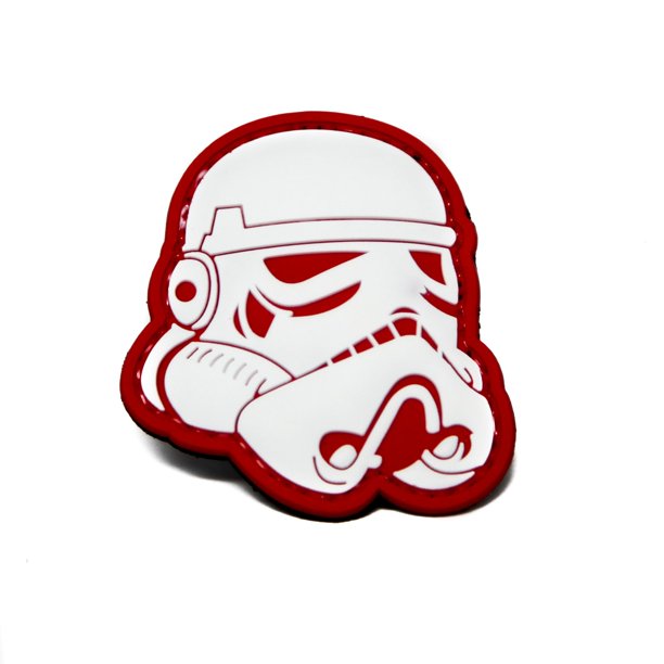 Trooper Head PVC Patch, Velcro backed Badge. Great for attaching to your field gear, jackets, shirts, pants, jeans, hats or even create your own patch board.  Size: 6x6cm  moralepatches.com.au