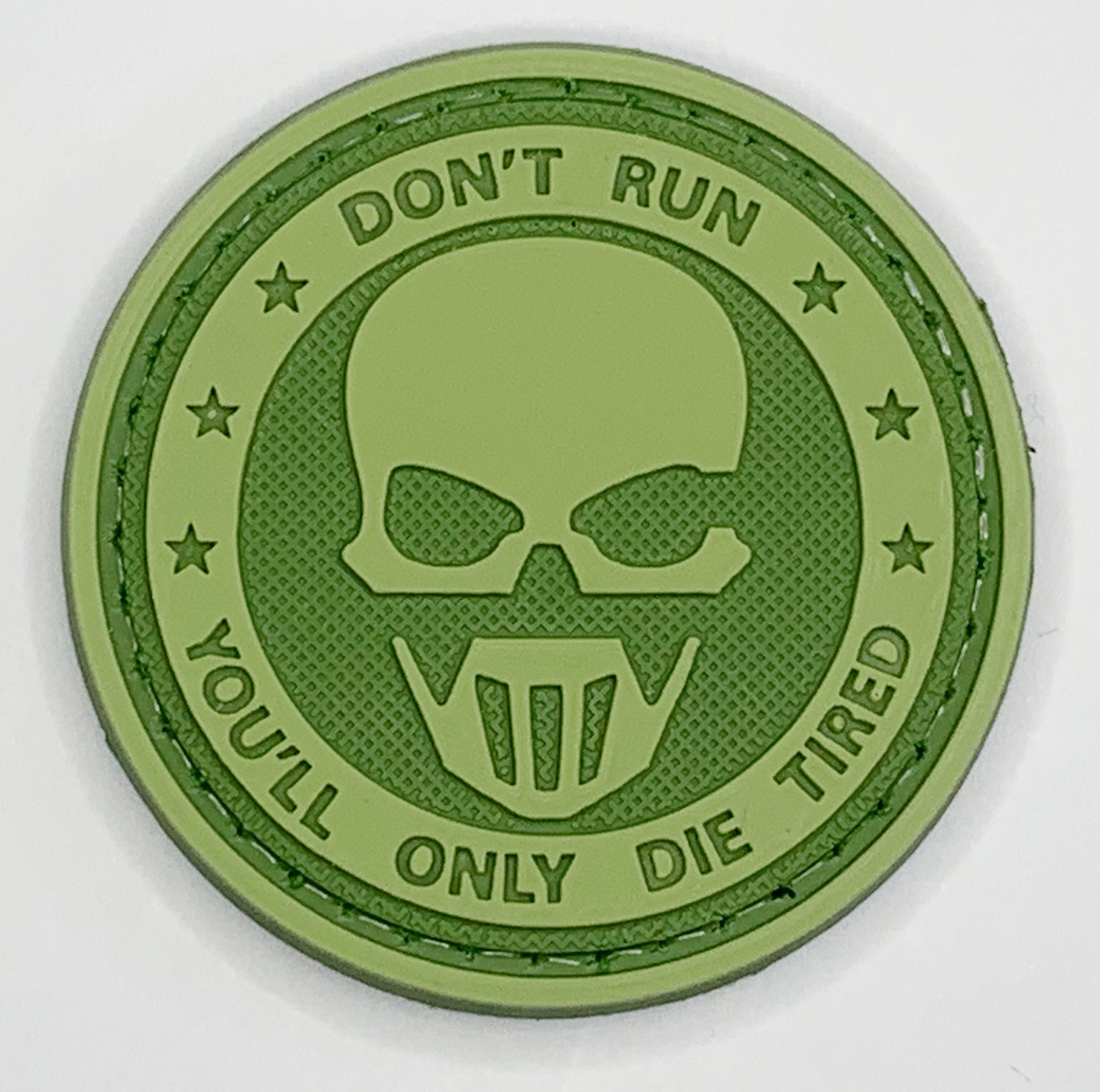 Don't Run, You'll Die Tired, PVC Patch