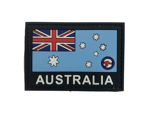 Australian Flag PVC Patch Light Blue - RAAF Ensign