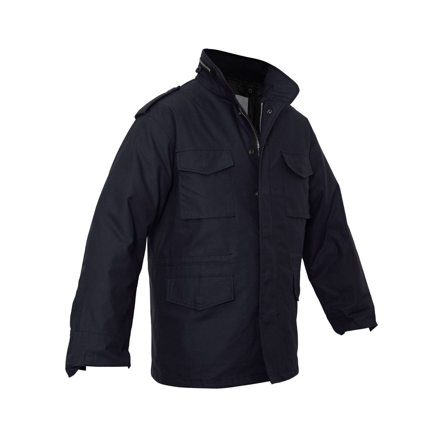Water Repellent Cotton / Polyester Twill Exterior Aids In Protection From Wind, Rain, And Other Outdoor Elements Quilted Button-In Liner Provides Added Warmth Which Can Be Removed For A Lightweight M-65 Jacket And Liner Can Be Worn Alone As A Jacket – The Perfect All Seasons Jacket The Classic M-65 Jacket Is Designed To Government Specifications