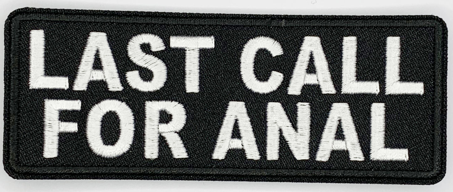 Last call for anal Iron On Patch. Great for attaching to your jackets, shirts, pants, jeans, hats.  Size: 10.4X4cm