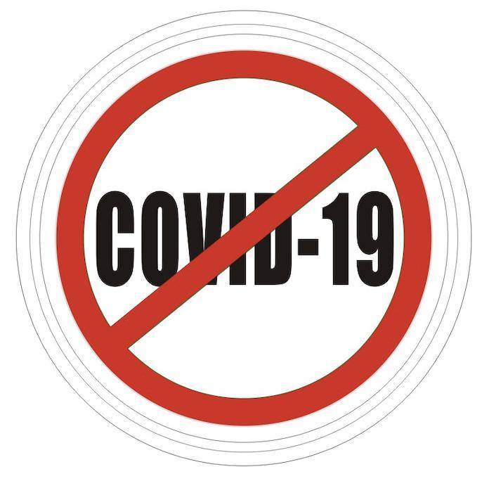 Stop COVID-19 PVC Patch White, Velcro backed Badge. Great for attaching to your field gear, jackets, shirts, pants, jeans, hats or even create your own patch board.  Size: 6cm