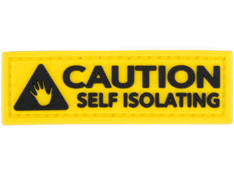 Caution Self Isolating PVC Patch