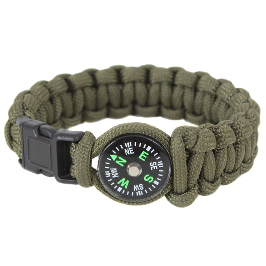 You'll never be lost with Rothco's most essential survival bracelet.   Paracord Compass Survival Bracelet Made From Strong 7-Strand Polyester Paracord With A Quick-Release Buckle A Small Compass Is Woven Into The Bracelet So You'll Never Be Without Navigation Paracord Bracelets Are An Ideal Prepper Item With Multiple Survival Applications Easy And Comfortable To Wear All Day On Your Wrist Sizes: 7" 8" Or 9" www.moralepatches.com.au