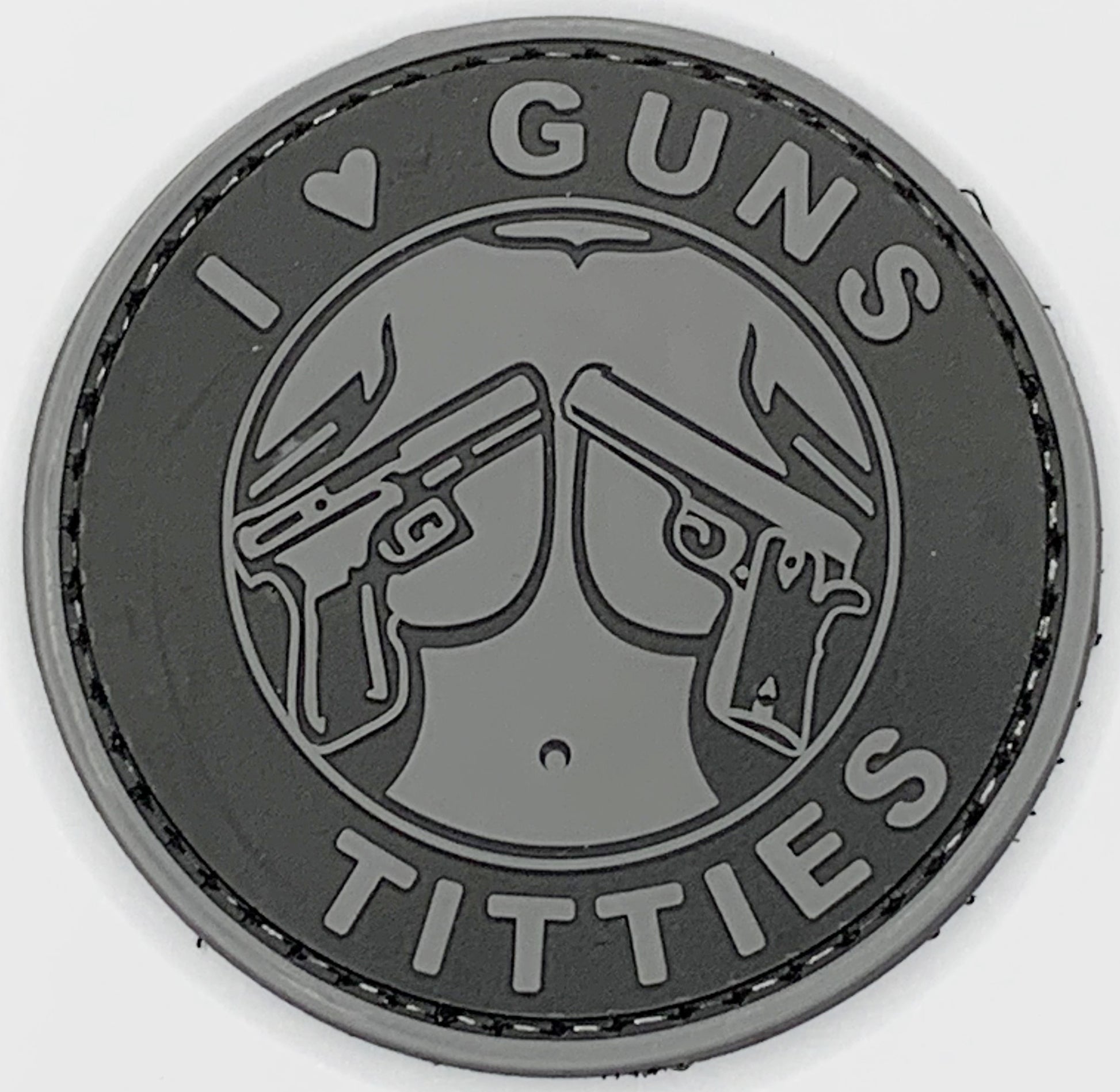I Love Guns and T*tties PVC Morale Patch – Extreme Airsoft RI