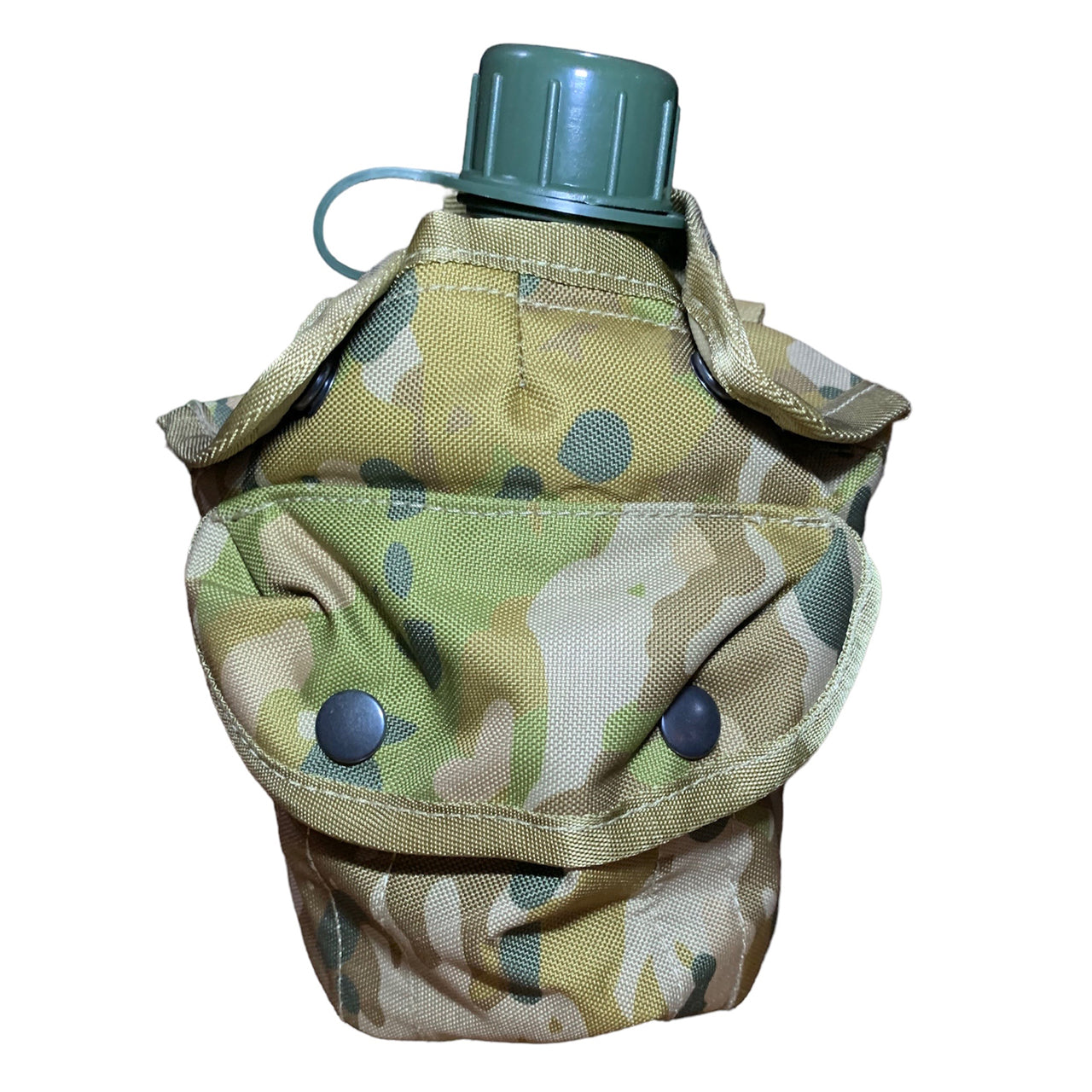 Can fit a kidney cup with a water bottle in the main pouch Can fit a hexamine stove in the front pocket Made from heavy duty 900D 2 coats PU fabric MOLLE fittings Heavy duty webbing Drainage holes on base www.moralepatches.com.au