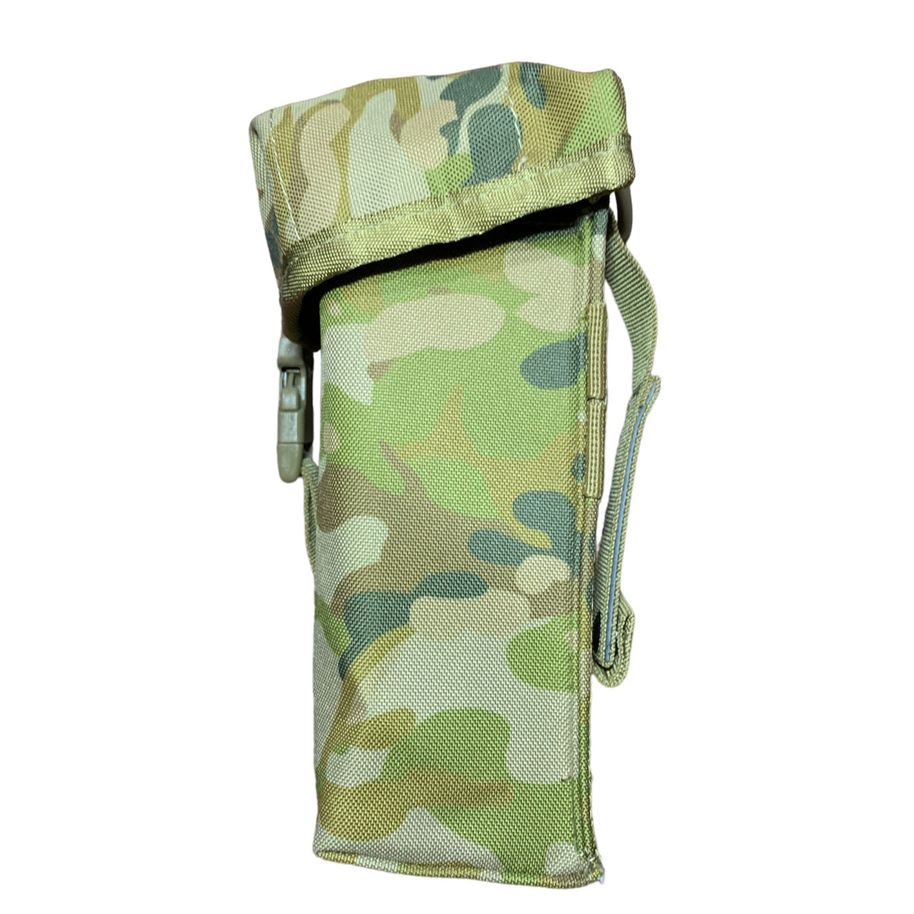 Minimi Pouch AMC MOLLE fittings Top loading pouch Nylon webbing 900D fabric 2 coats PU coating Military specifications Nylon buckles Dimensions: 20x20x7cm www.moralepatches.com.au