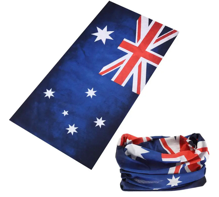 AUSTRALIAN FLAG Fitted Neck Gaiter