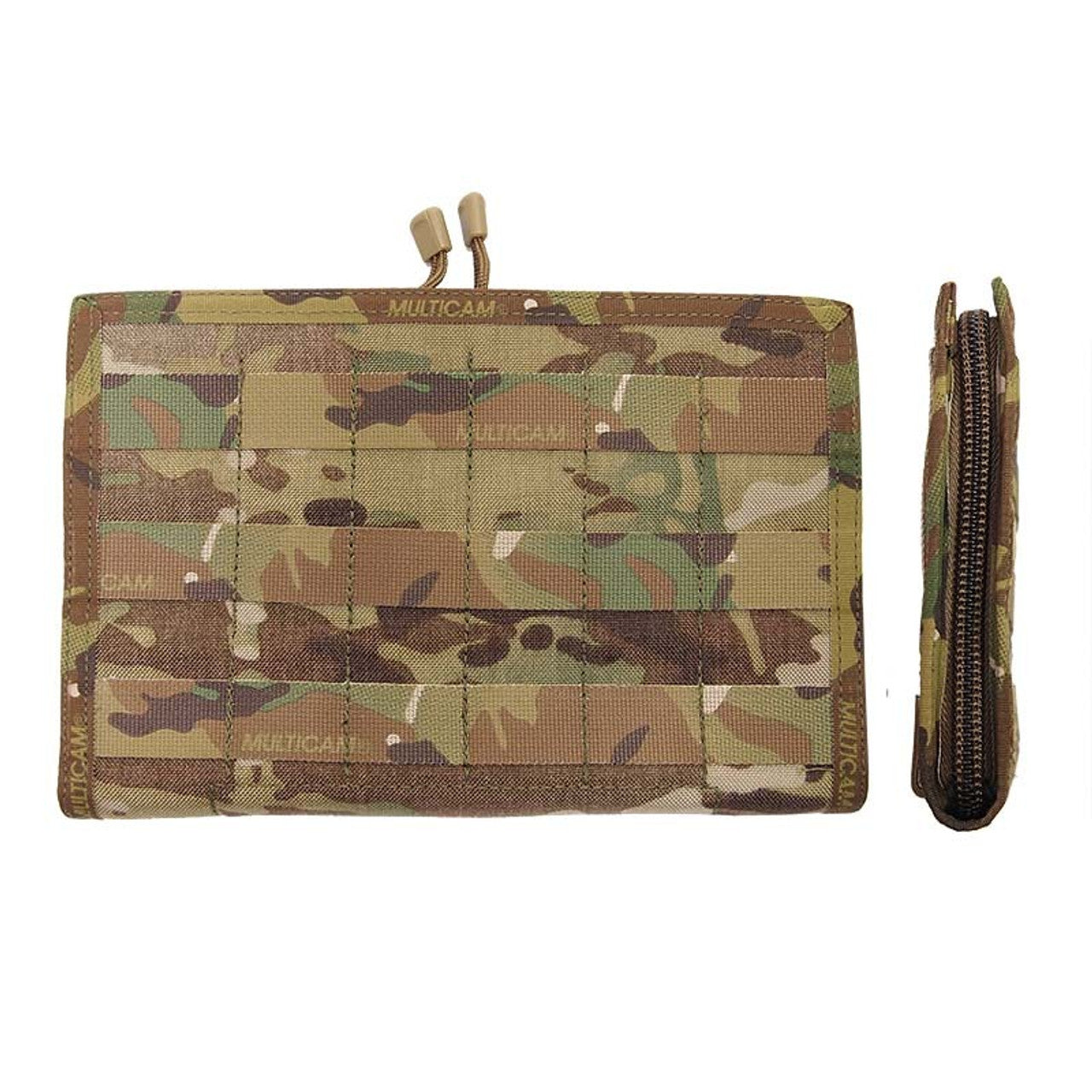 This Commander Panel allows the use of maps and other navigational items on a flat clean, protected surface. Six PALS columns wide on the front means there is sufficient space for the attachment of extra pouches. The Commander Panel also comes with a removable transparent map pouch and elastic loops to hold pens, compass, protractor etc. Specifications: Colour: Multicam Size: Large www.moralepatches.com.au