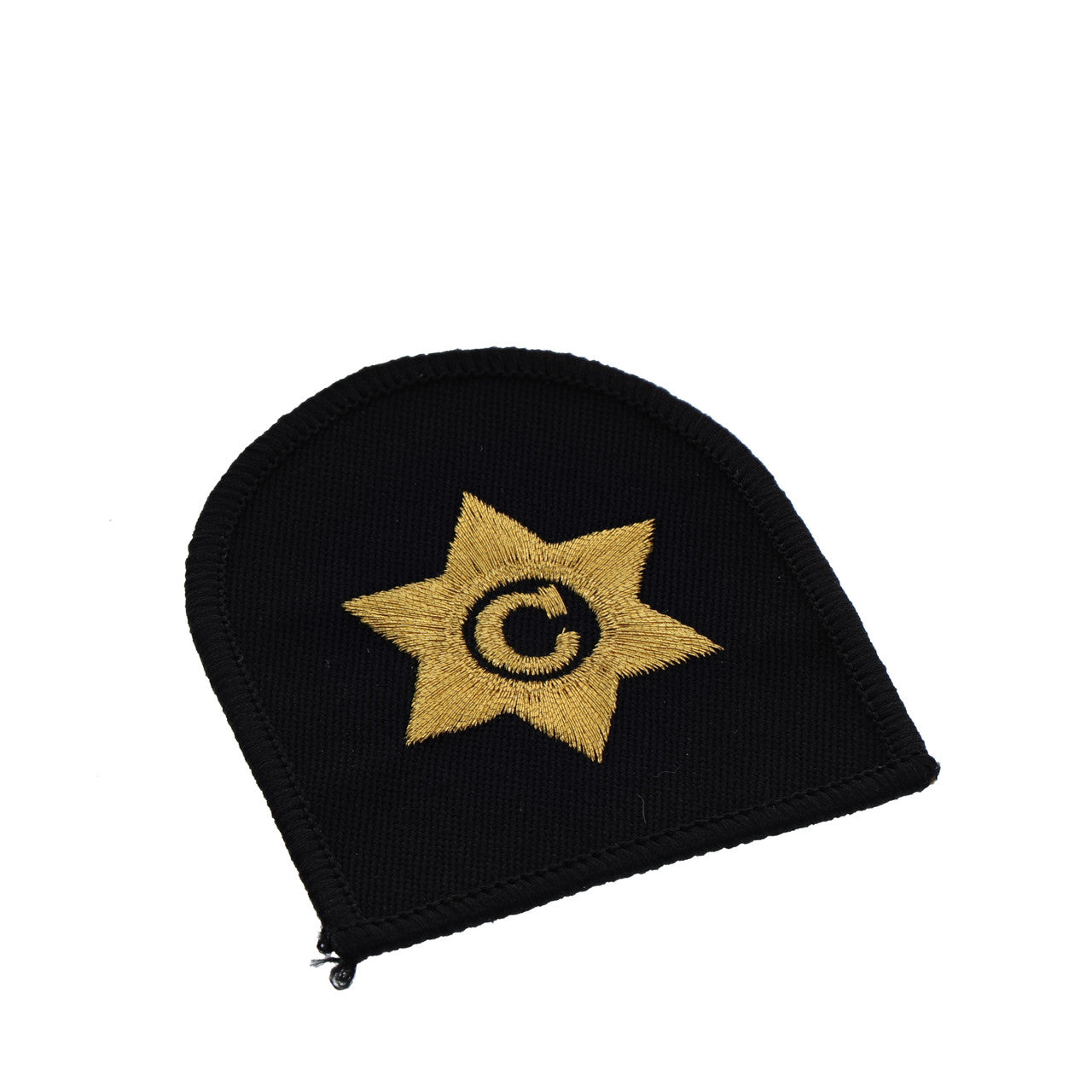 Perfectly sized, this Cook Badge has embroidered details ready for wear  Specifications:      Material: Embroidered details     Colour: Black, gold     Size: Standard