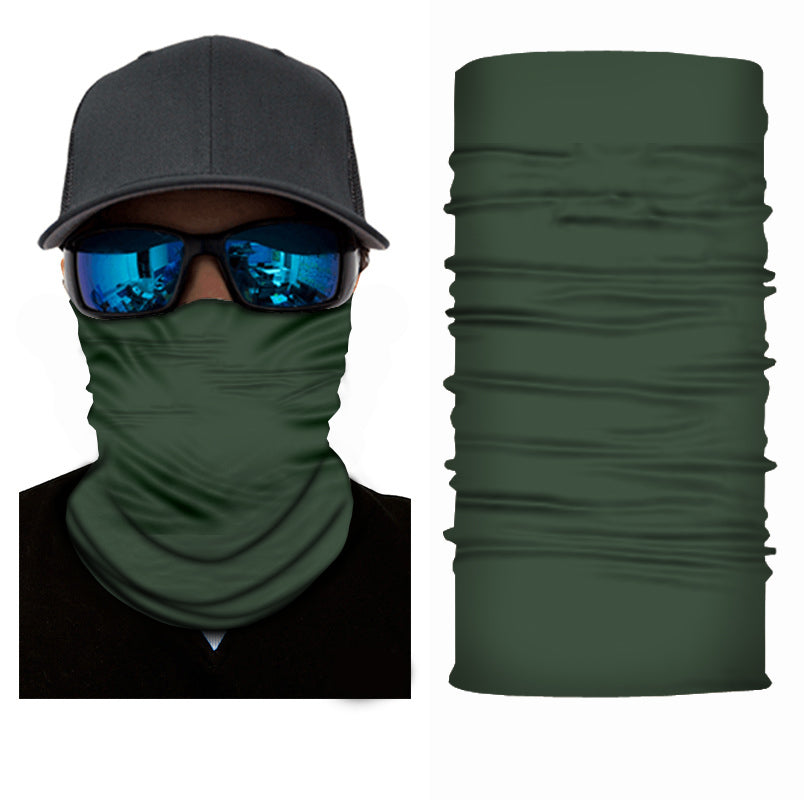 Fitted OD Green Face Bandana or Neck Gaiter. They are made from Microfiber Polyester which makes them very lightweight and very comfortable to wear. Because the material is so thin, it is very easy to breathe when you use as face cover.