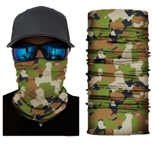 Camo Leaf Fitted Neck Gaiter