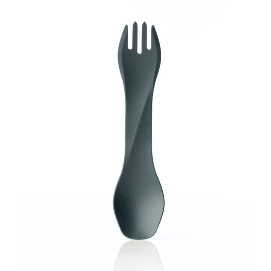 Say goodbye to silly spoons-with-tines that don't work as either a spoon or a fork. The Uno is built with smarter ends, including a spoon deep enough to slurp soup and low-curvature edges to scrape container walls. The fork has tines long enough to twirl spaghetti and "splitter tines" on each edge for easy soft-food splitting. The unique U-shaped head orientation also makes Uno much more comfortable to hold compared to competitive combination tools that poke and jab you. www.moralepatches.com.au