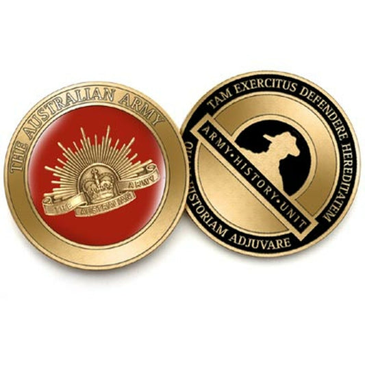 Superb Army History Unit 48mm medallion